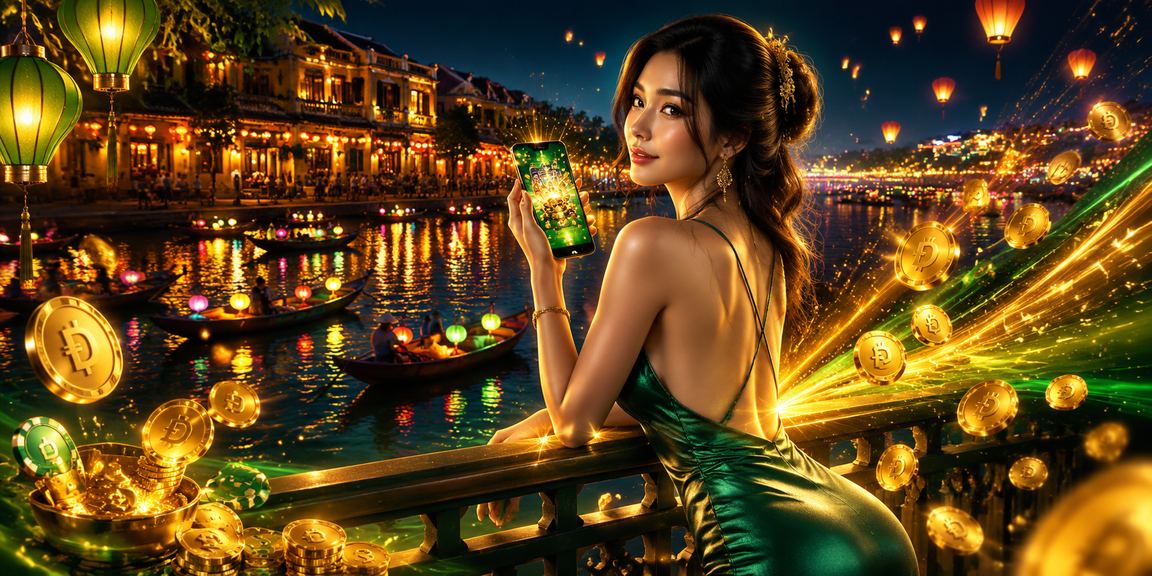 Người chơi Hội An trải nghiệm slot game trên điện thoại