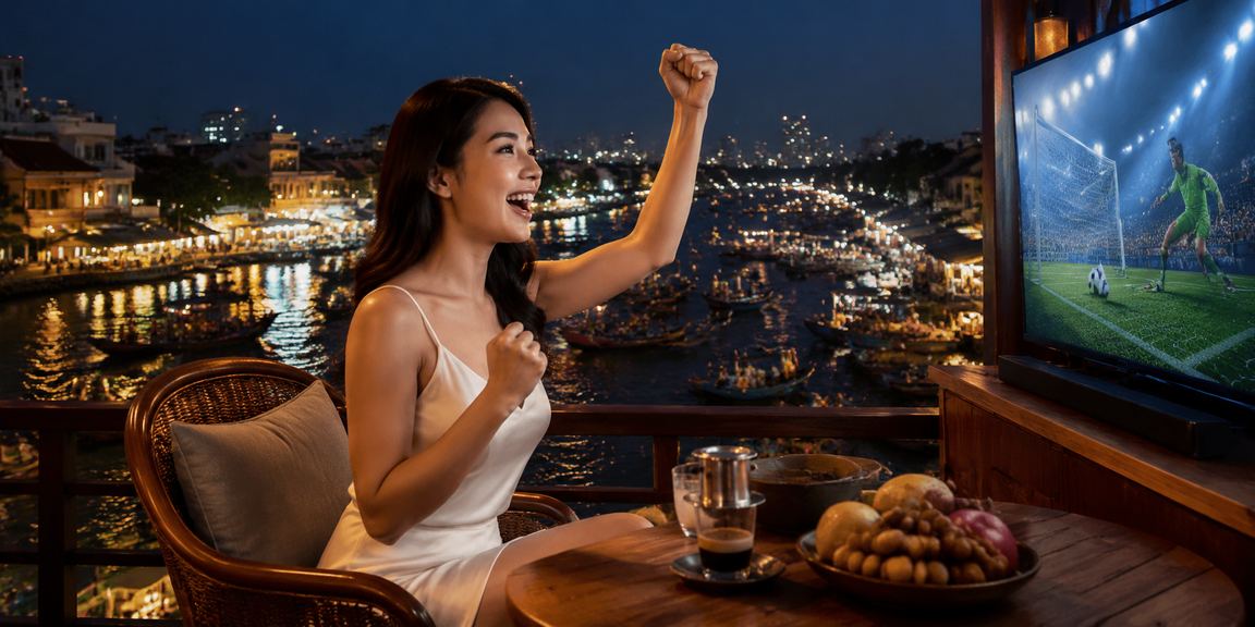 Người dùng vùng Mekong trải nghiệm nền tảng cá cược trực tuyến kqbdc1 trong quán cà phê